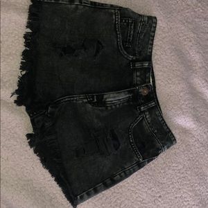 High rise mom shorts